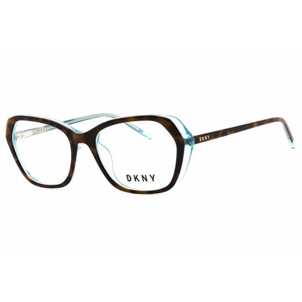 DKNY Women's Eyeglasses - Tortoise/Blue Acetate Cat Eye Full Rim Frame | DK5047 237 ,