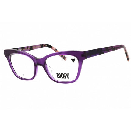 DKNY Women's Eyeglasses - Crystal Purple Acetate Cat Eye Full Rim Frame | DK5053 500 ,
