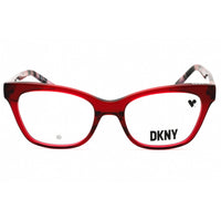 DKNY Women's Eyeglasses - Crystal Red Acetate Cat Eye Full Rim Frame | DK5053 600 ,