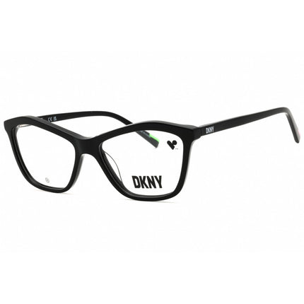 DKNY Women's Eyeglasses - Black Acetate Cat Eye Shape Full Rim Frame | DK5056 001 ,