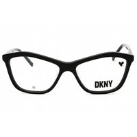 DKNY Women's Eyeglasses - Black Acetate Cat Eye Shape Full Rim Frame | DK5056 001 ,