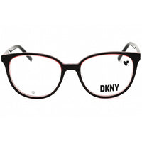 DKNY Women's Eyeglasses - Black/Coral Laminate Acetate Pantos Full Rim | DK5059 001 ,