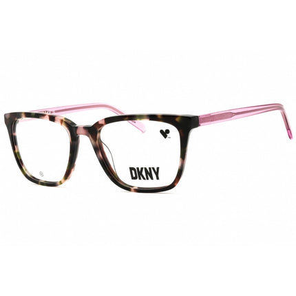 DKNY Women's Eyeglasses - Blush Tortoise Acetate Square Full Rim Frame | DK5060 265 ,