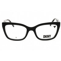 DKNY Women's Eyeglasses - Black Crystal Injected Propionate Cat Eye Frame | DK5068 001 ,