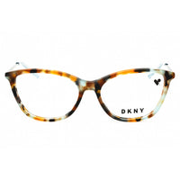 DKNY Women's Eyeglasses - Amber/Aqua Tortoise Acetate Cat Eye Full Rim | DK7009 229 ,