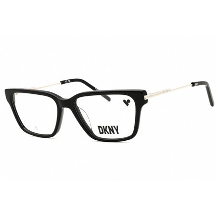 DKNY Women's Eyeglasses - Black Acetate Rectangular Shape Full Rim Frame | DK7012 001 ,