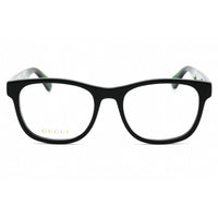 Gucci Men's Eyeglasses - Black/Green Acetate Square Full Rim Frame | GG0004ON 002 ,