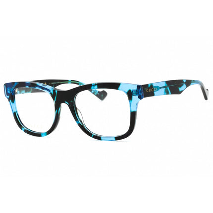 Gucci Men's Eyeglasses - Havana Acetate Square Shape Full Rim Frame | GG1332O 006 ,