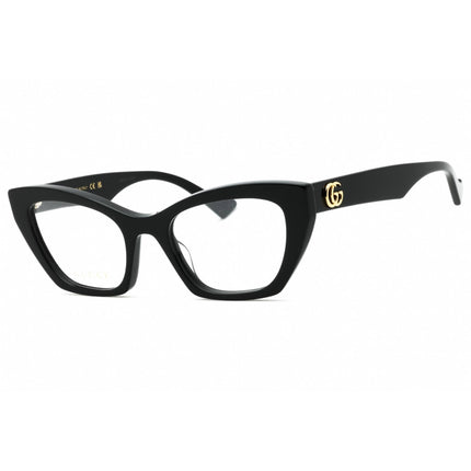 Gucci Women's Eyeglasses - Black Acetate Cat Eye Shape Full Rim Frame | GG1334O 001 ,