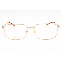 Gucci Men's Eyeglasses - Gold Metal Rectangular Shape Full Rim Frame | GG1678O 005 ,
