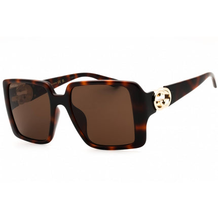 Gucci Women's Sunglasses - Havana Injected Propionate Oversized Frame | GG1692SA 002 ,
