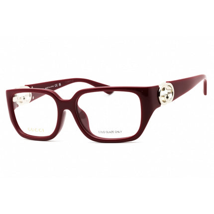 Gucci Women's Eyeglasses - Burgundy Injected Propionate Full Rim Frame | GG1694OA 003 ,