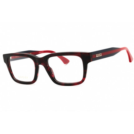 Gucci Unisex Eyeglasses - Havana Blue Acetate Square Full Rim Frame | GG1865O 008 ,
