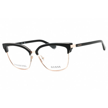 Guess Women's Eyeglasses - Shiny Black Injected Propionate Cat Eye Frame | GU2945 001 ,