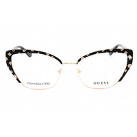 Guess Women's Eyeglasses - Black/Other Metal Cat Eye Full Rim Frame | GU50122 005 ,