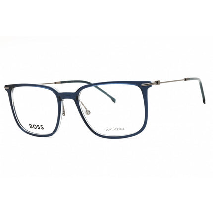 Hugo Boss Men's Eyeglasses - Blue Ruthenium Plastic Square Frame | BOSS 1484 0DTY 00 ,
