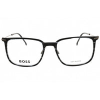 Hugo Boss Men's Eyeglasses - Striped Grey Ruthenium Full Rim Frame | BOSS 1484 0VQ7 00 ,