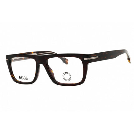Hugo Boss Men's Eyeglasses - Havana Plastic Square Full Rim Frame | BOSS 1503 0086 00 ,