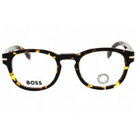Hugo Boss Men's Eyeglasses - Dark Havana Gold Plastic Square Frame | BOSS 1504 0QUM 00 ,
