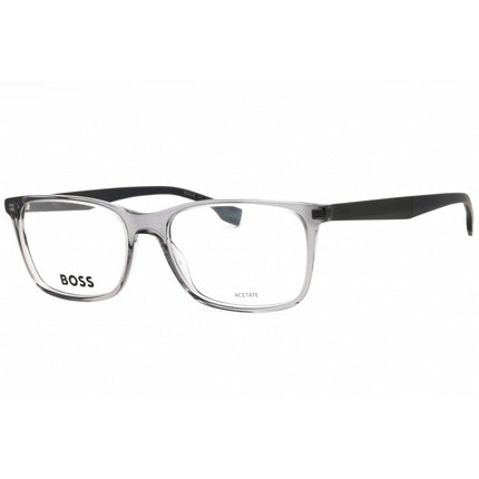 Hugo Boss Men's Eyeglasses - Grey Plastic Square Full Rim Frame | BOSS 1581 0KB7 00 ,