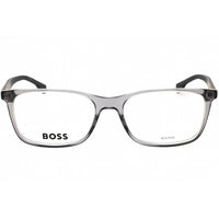 Hugo Boss Men's Eyeglasses - Grey Plastic Square Full Rim Frame | BOSS 1581 0KB7 00 ,