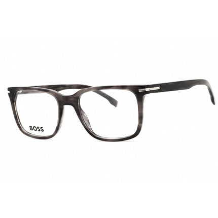 Hugo Boss Men's Eyeglasses - Grey Horn Plastic Square Shape Frame | BOSS 1602 02W8 00 ,