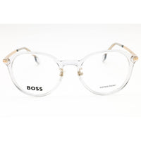 Hugo Boss Men's Eyeglasses - Grey Gold Plastic Round Full Rim | BOSS 1615/F 0FT3 00 ,