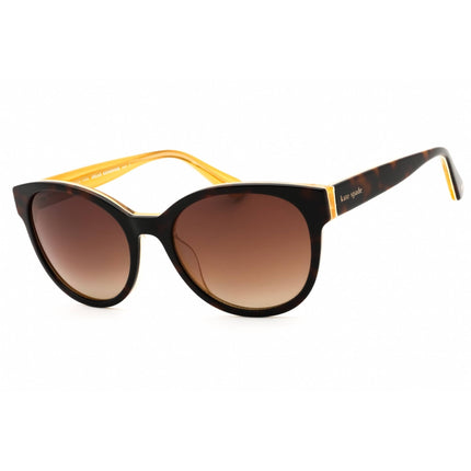 Kate Spade Women's Sunglasses - Havana Plastic Round Full Rim | NATHALIE/G/S 0086 LA ,