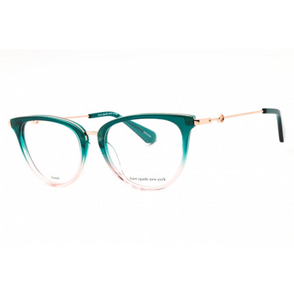 Kate Spade Men's Eyeglasses - Teal Plastic Cat Eye Full Rim Frame | VALENCIA/G ZI9 ,