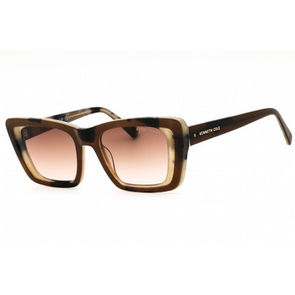 Kenneth Cole New York Women's Sunglasses - Shiny Light Brown Cat Eye | KC00027 45F ,