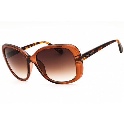 Kenneth Cole New York Women's Sunglasses - Shiny Dark Brown Full Rim | KC00031 48F ,