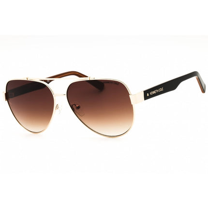 Kenneth Cole New York Men's Sunglasses - Gold Metal Aviator Shape Frame | KC00034 32F ,