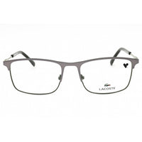 Lacoste Men's Eyeglasses - Gunmetal/Army Green Metal Rectangular Full Rim | L2252 033 ,