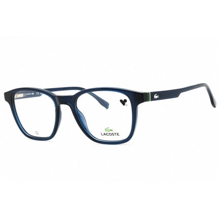 Lacoste Men's Eyeglasses - Transparent Blue Injected Propionate Full Rim | L2949 410 ,