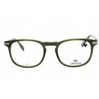 Lacoste Men's Eyeglasses - Transparent Khaki Acetate Square Full Rim Frame | L2954 275 ,