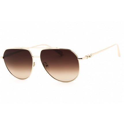 Longchamp Women's Sunglasses - Gold Metal Aviator Shape Full Rim Frame | LO174S 727 ,