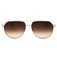 Longchamp Women's Sunglasses - Gold Metal Aviator Shape Full Rim Frame | LO174S 727 ,