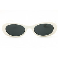 Miu Miu Women's Sunglasses - White Acetate Oval Shape Full Rim Frame | 0MU 06ZS 1425S0 ,