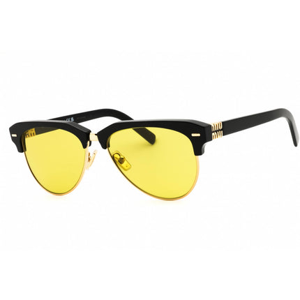 Miu Miu Unisex Sunglasses - Black Acetate Aviator Full Rim Frame | 0MU 09ZS 1AB07O ,