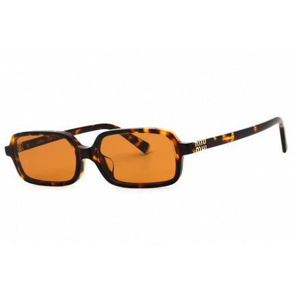 Miu Miu Women's Sunglasses - Honey Havana Acetate Rectangular Frame | 0MU 11ZSF VAU2Z1 ,