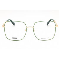 Moschino Women's Eyeglasses - Gold Green Metal Square Shape Frame | MOS615/G 0PEF 00 ,