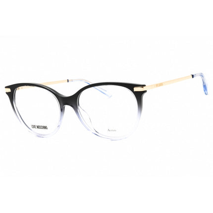 Moschino Love Women's Eyeglasses - Black Lilac Plastic Cat Eye Frame | MOL570 01X2 00 ,