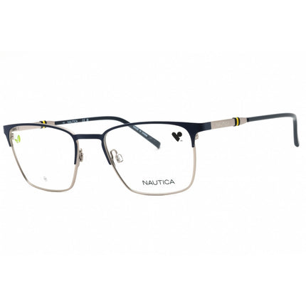 Nautica Men's Eyeglasses - Matte Navy Metal Square Shape Full Rim Frame | N7336 420 ,