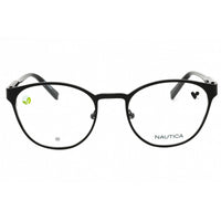 Nautica Men's Eyeglasses - Matte Black Metal Round Shape Full Rim Frame | N7345 005 ,