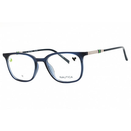 Nautica Men's Eyeglasses - Matte Navy Injected Propionate Square Full Rim | N8184 410 ,