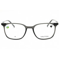 Nautica Men's Eyeglasses - Grey Crystal Injected Propionate Square Frame | N8184 015 ,