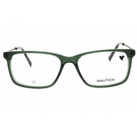 Nautica Men's Eyeglasses - Hunter Green Crystal Acetate Square Full Rim | N8185 305 ,