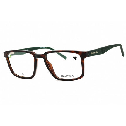 Nautica Men's Eyeglasses - Dark Tortoise Injected Propionate Square Frame | N8187 206 ,
