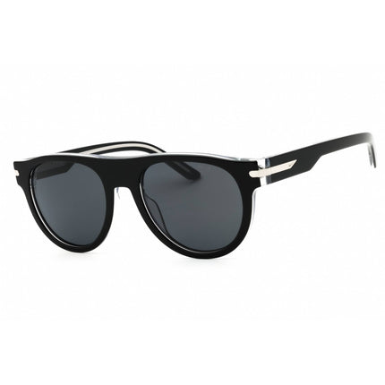 Nike Unisex Sunglasses - Black Acetate Round Full Rim | NIKE CRESCENT III EV24019 010 ,
