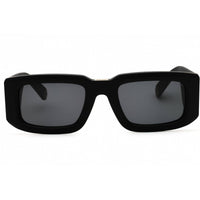 Philipp Plein Unisex Sunglasses - Matt Black Acetate Rectangular Frame | SPP149 0703 ,